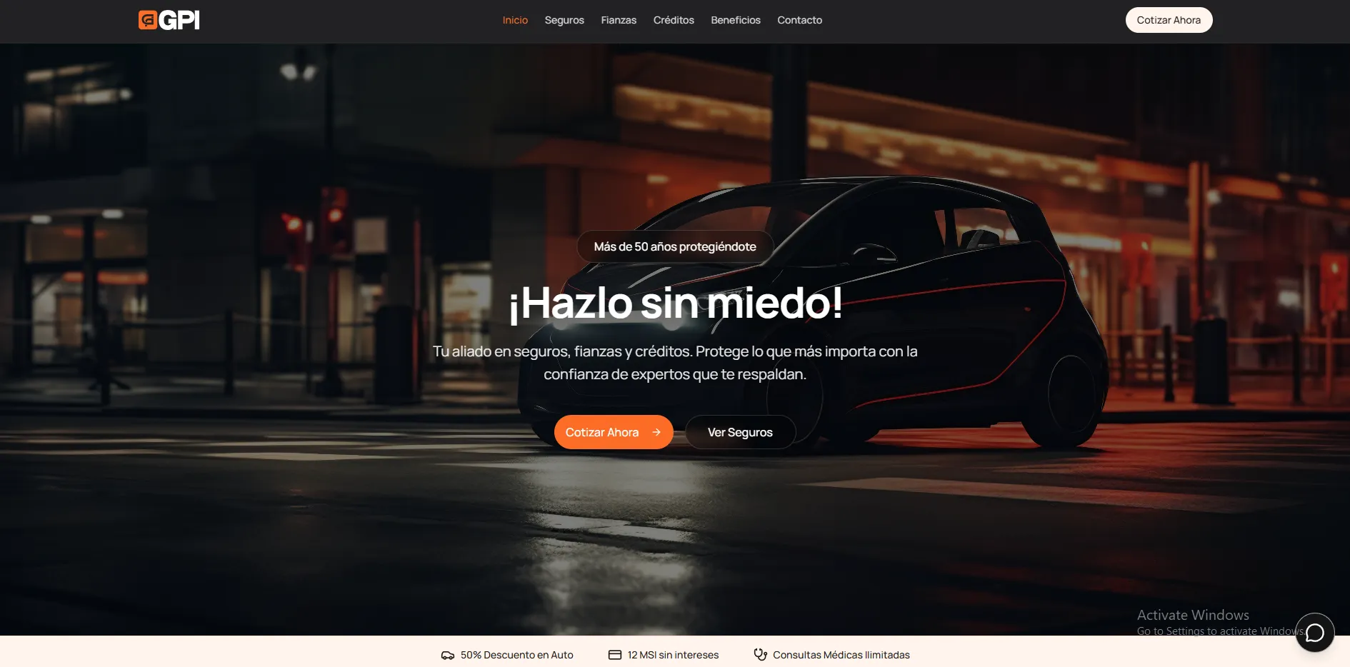 GPI Seguros - Rediseño web corporativo